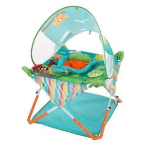 Pop ’N Jump Portable Baby Activity Center – Lightweight with Canopy & Carry Bag